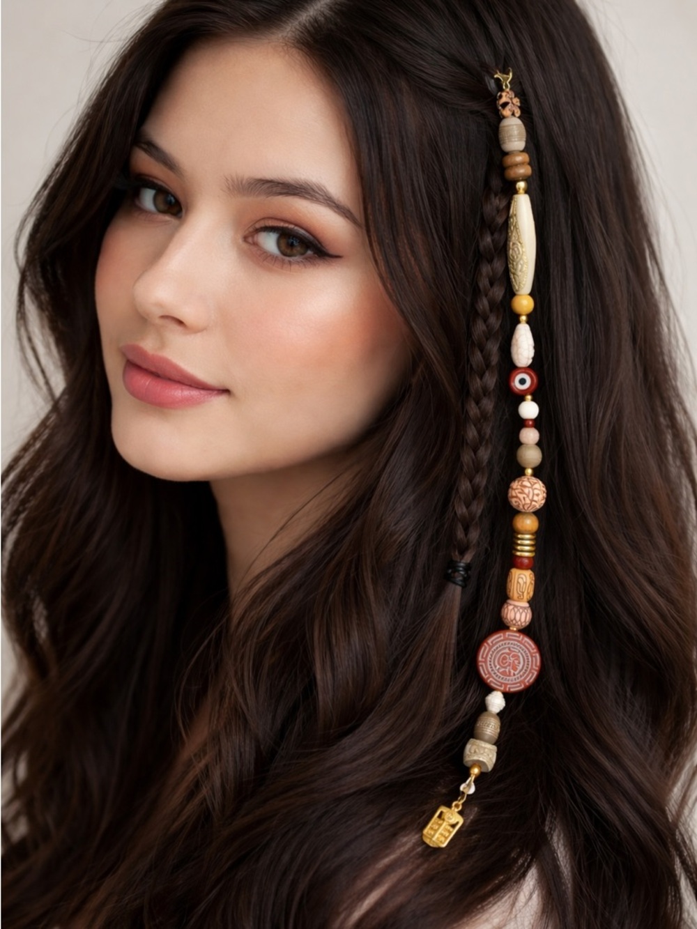 🌺 Caribe Earth Goddess Hair Charm